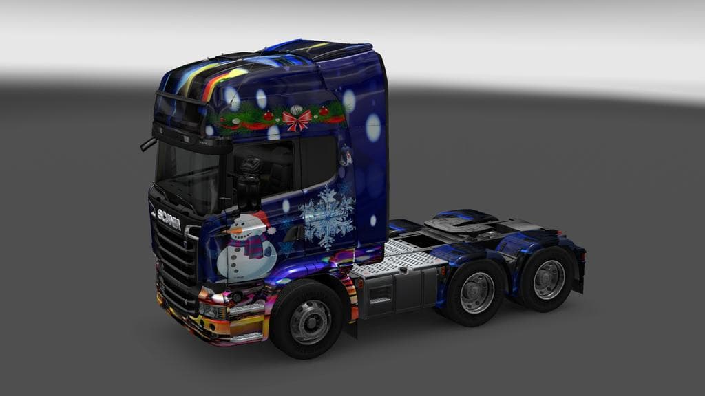 SCANIA STREAMLINE NEW YEAR 2016 SKIN 1.22 – Skins mod for Euro Truck Simulator 2