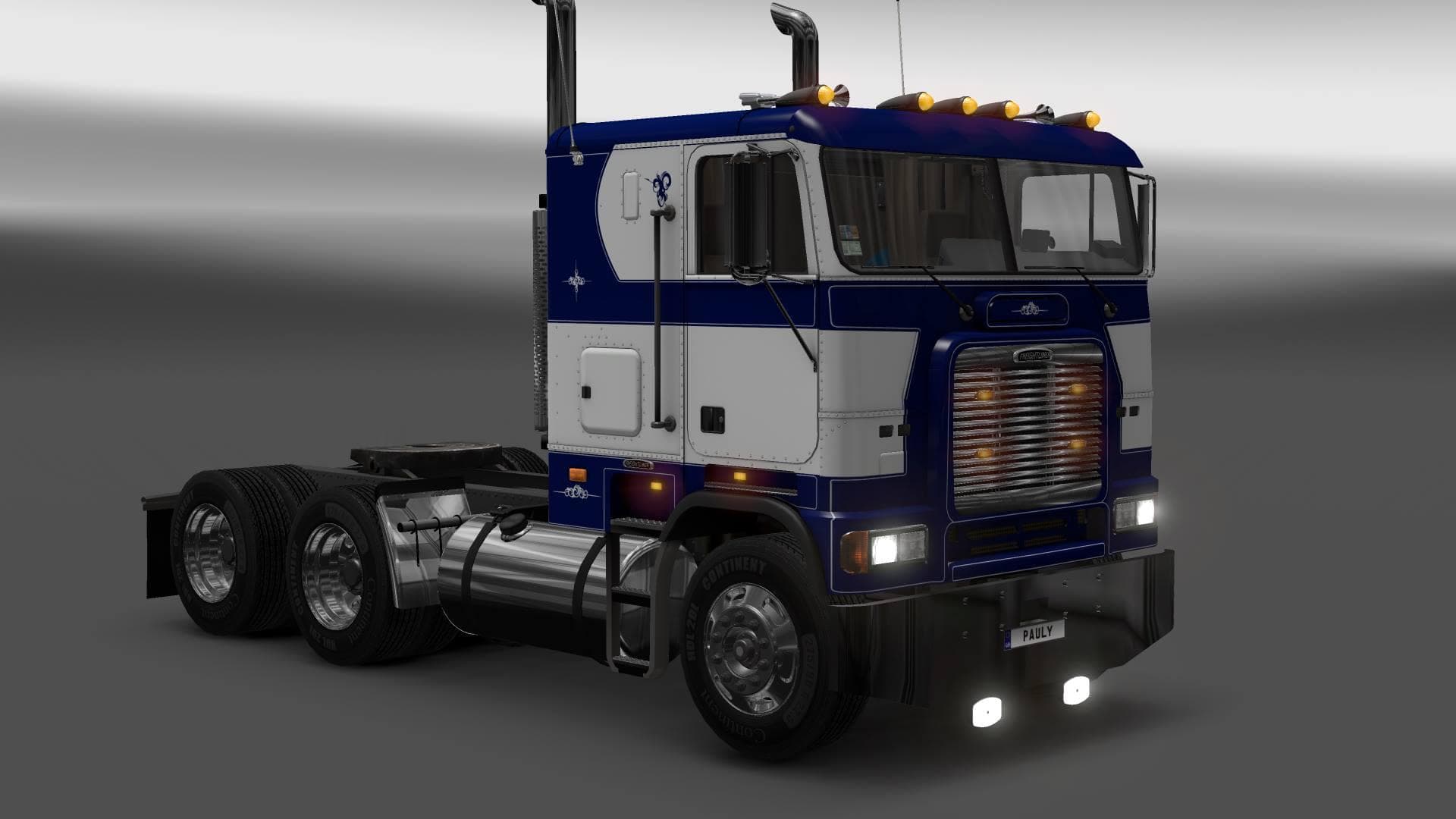FREIGHTLINER FLB CUSTOM BLUE SKIN 1.22 – Skins mod for Euro Truck Simulator 2