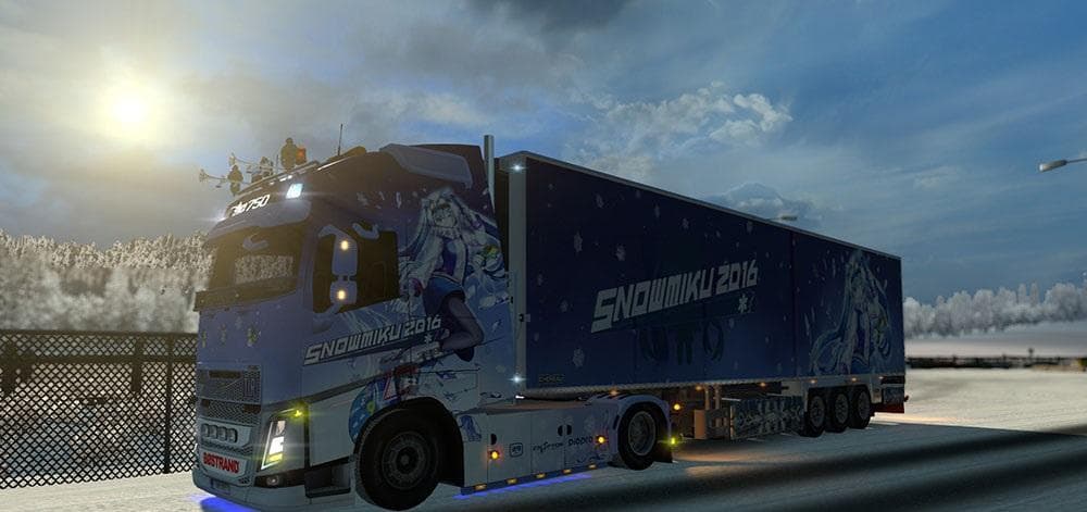SNOW MIKU 2016 COMBO SKIN FOR VOLVO FH – Skins mod for Euro Truck Simulator 2