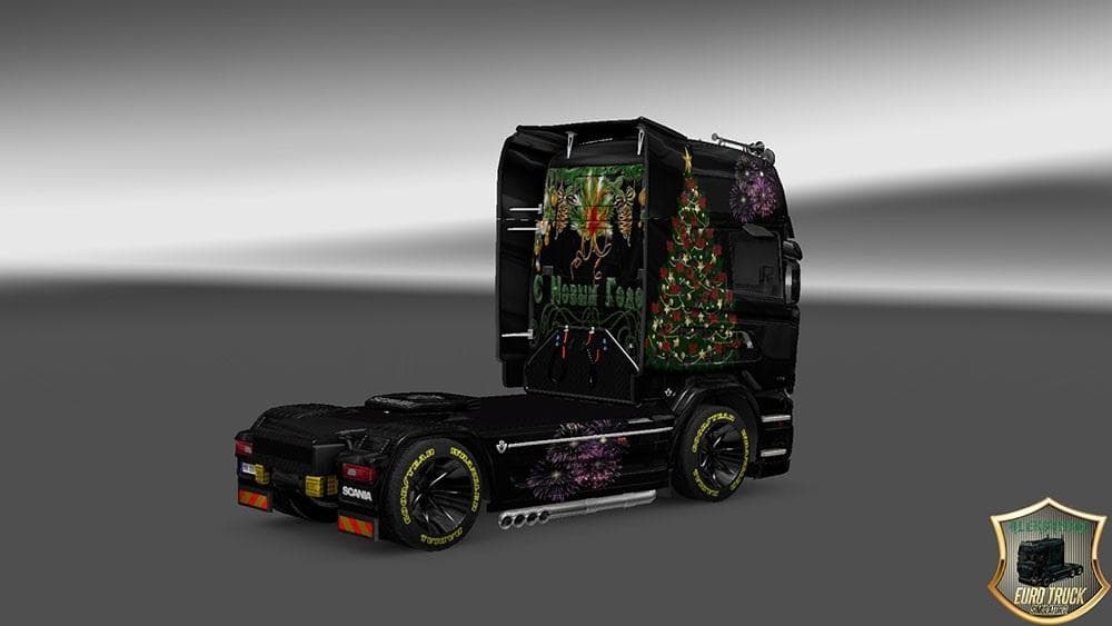 SCANIA STREAMLINE HAPPY NEW YEAR SKIN - ETS2 mods download – skins screenshot 2