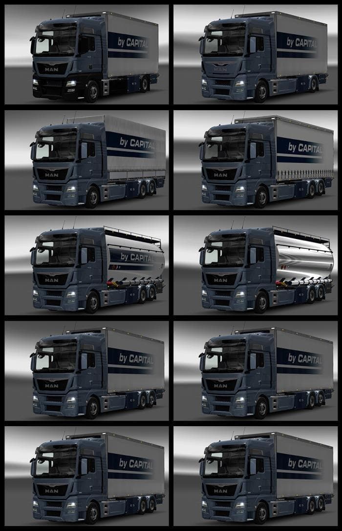 MAN TGX EURO 6 TANDEM V3.1 1.22 – Parts mod for Euro Truck Simulator 2
