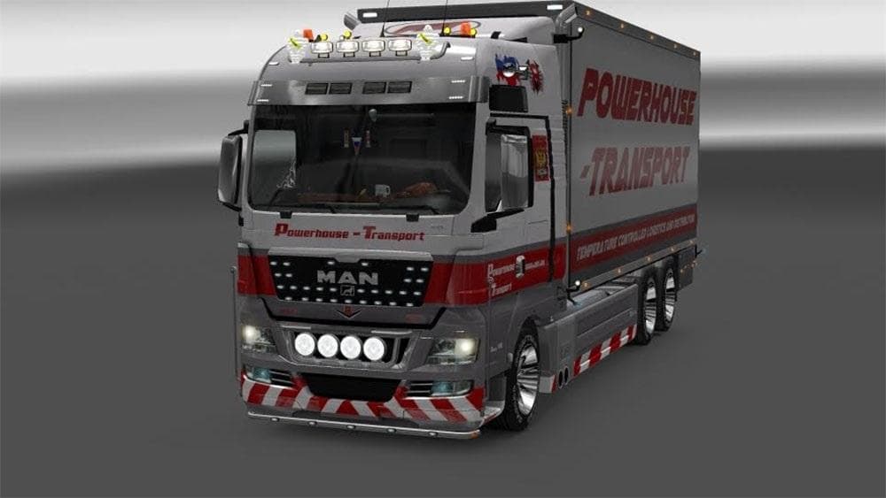 POWERHOUSE MAN EURO5 TANDEM SKIN – Skins mod for Euro Truck Simulator 2