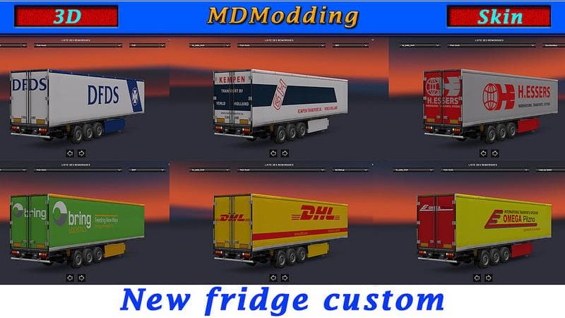 PACK FRIDGE CUSTOM 1.22 – Parts mod for Euro Truck Simulator 2