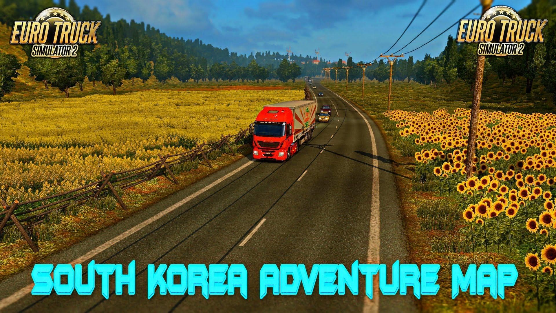 SOUTH KOREA ADVENTURE MAP V6.3 – Maps mod for Euro Truck Simulator 2
