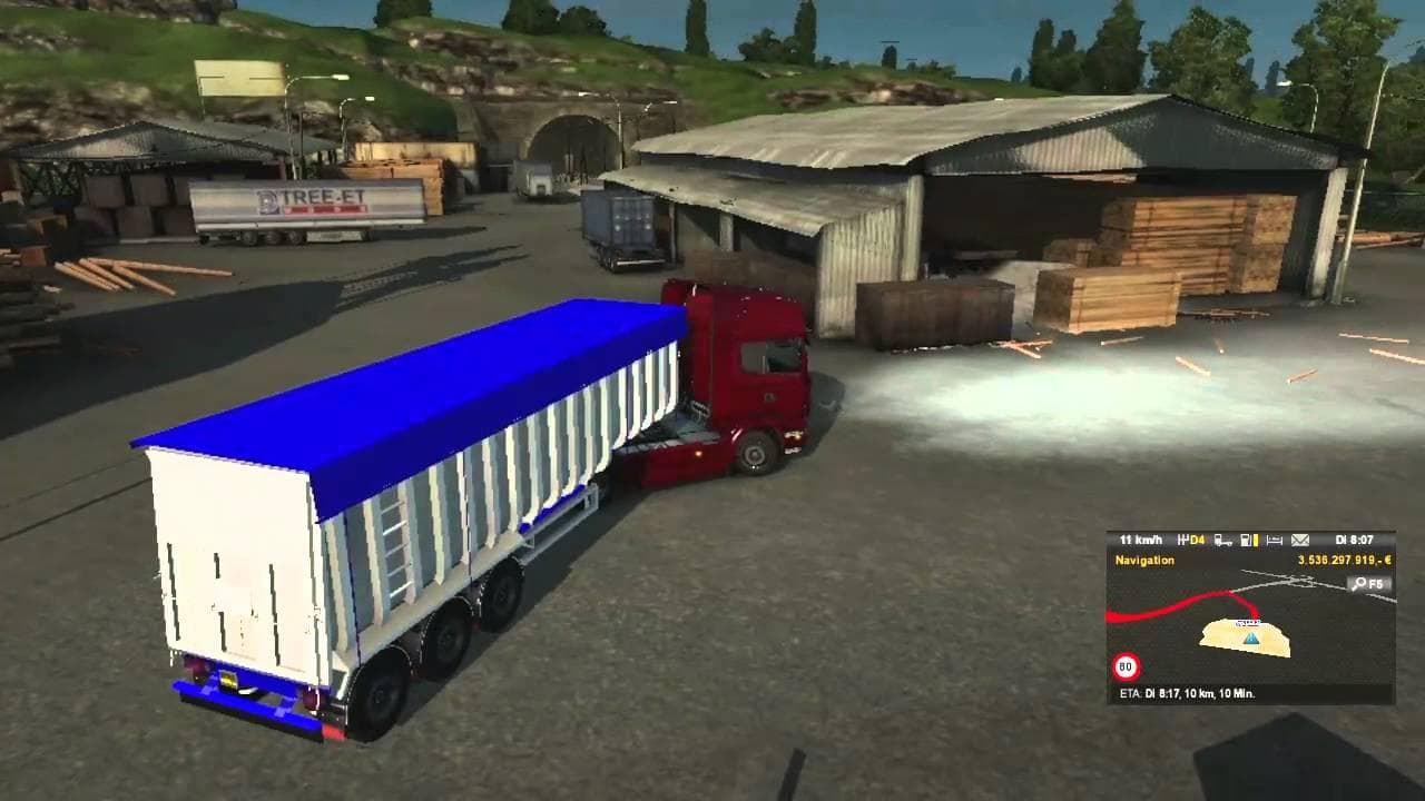 GRAIN TIPPER 1.22.X – Trailers mod for Euro Truck Simulator 2