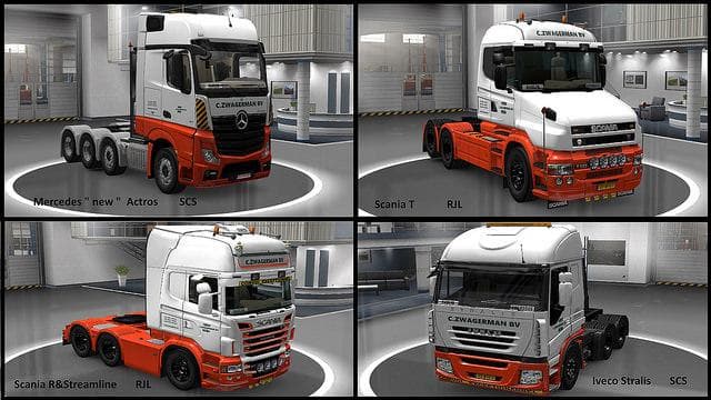 SKIN PACK C.ZWAGERMAN 1.22 – Skins mod for Euro Truck Simulator 2