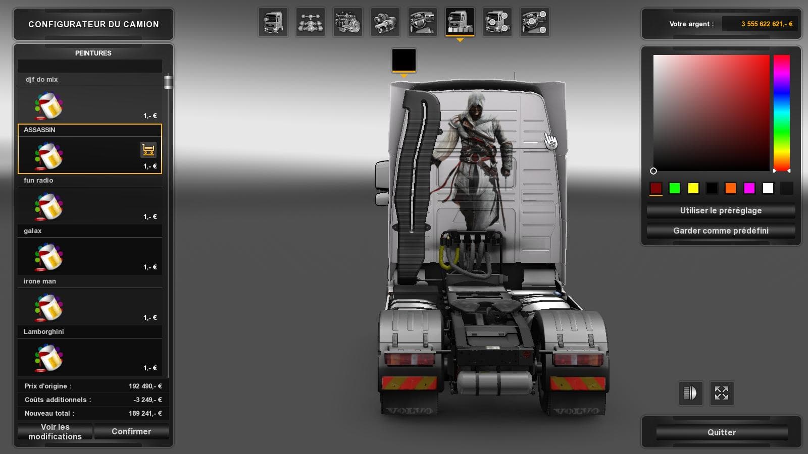 ASSASSIN'S CREED SKIN – Skins mod for Euro Truck Simulator 2