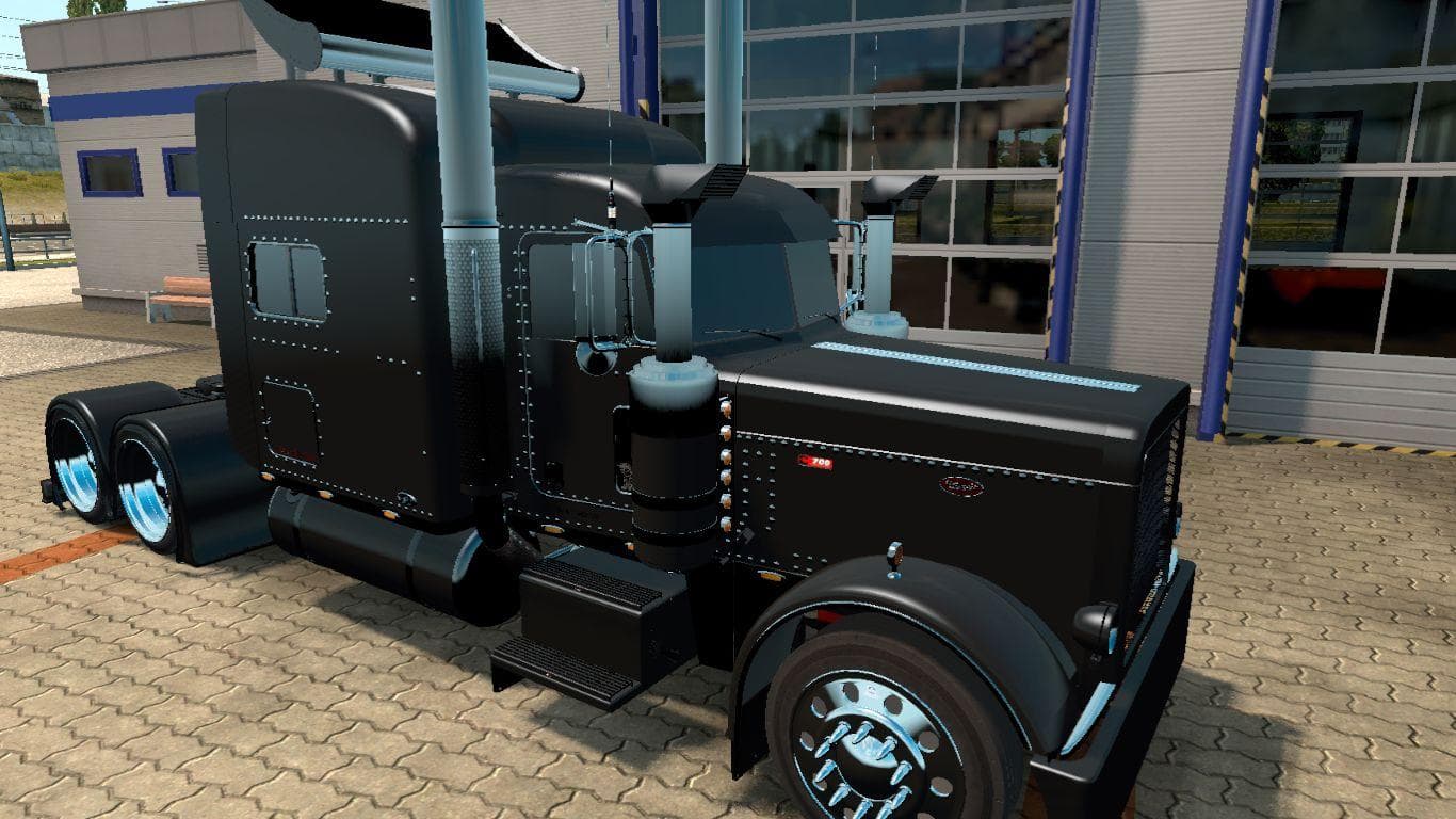 PETERBILT 389 BLACK INTERIOR 1.22 – Other mod for Euro Truck Simulator 2