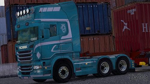SCANIA RS RJL C.VERBIST & SON SKIN 1.22 – Skins mod for Euro Truck Simulator 2
