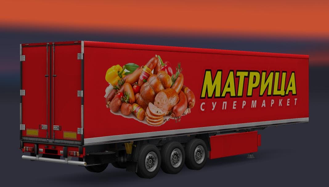 RUSSIAN FOOD COMPANY V1.0 TRAILERS PACK - ETS2 mods download – trailers screenshot 2