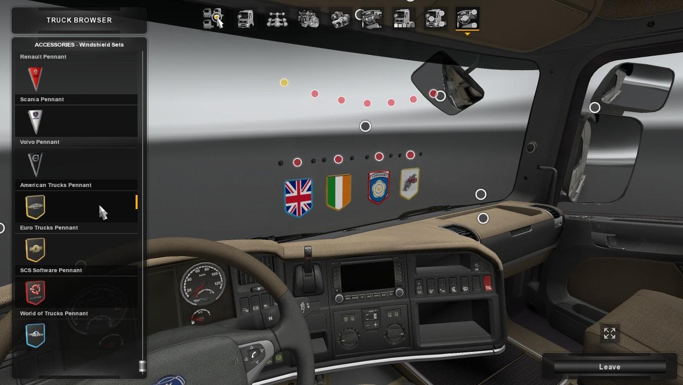 SKM CABIN ACCESSORIES 1.22.X – Other mod for Euro Truck Simulator 2