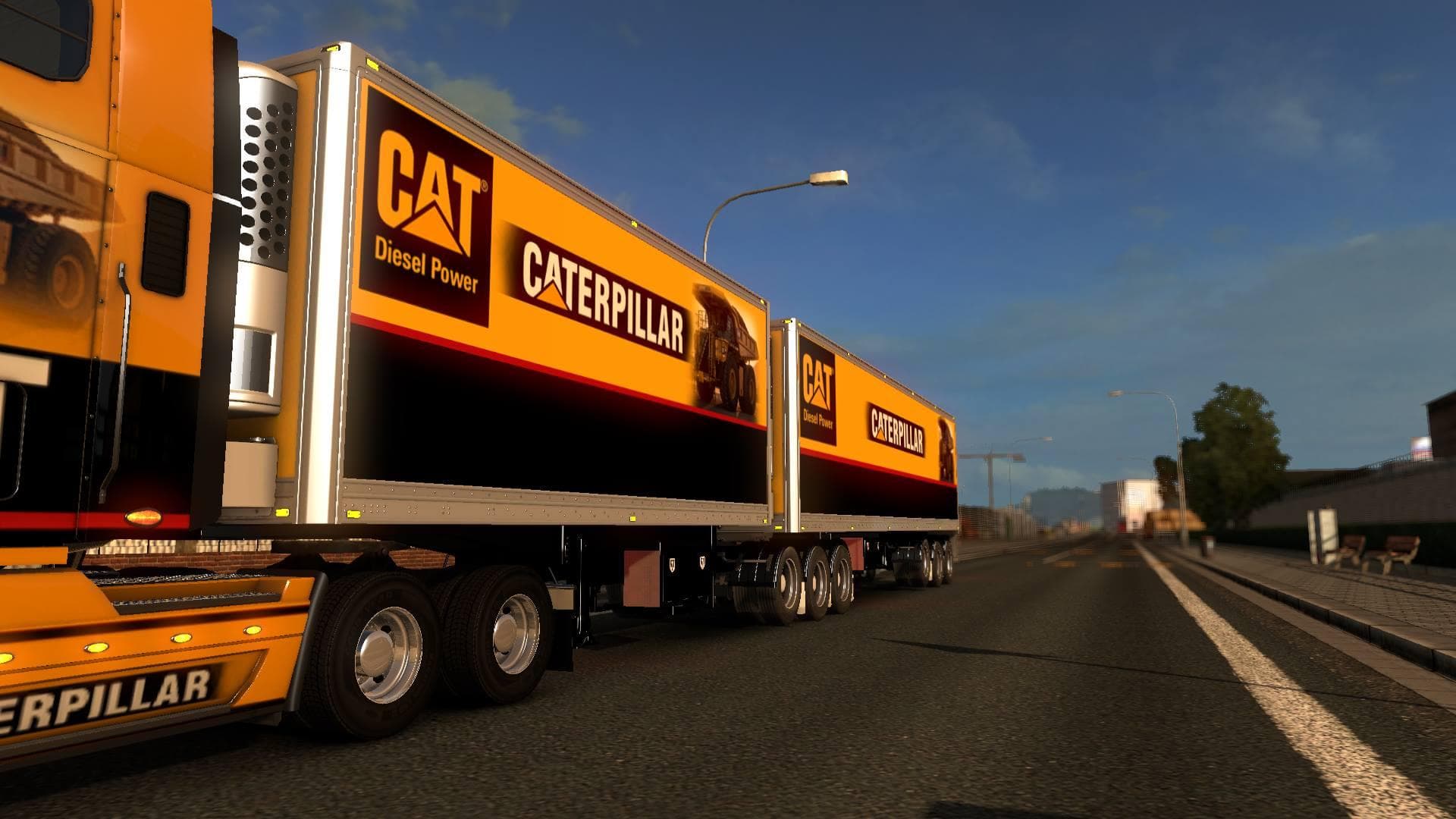 B-DOUBLES CATERPILLAR TRAILERS 1.22 – Trailers mod for Euro Truck Simulator 2