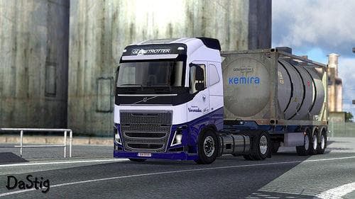 SKIN PACK VERVAEKE TRANSPORT FOR VOLVO FH 2009, FH 2012 1.22.X – Skins mod for Euro Truck Simulator 2