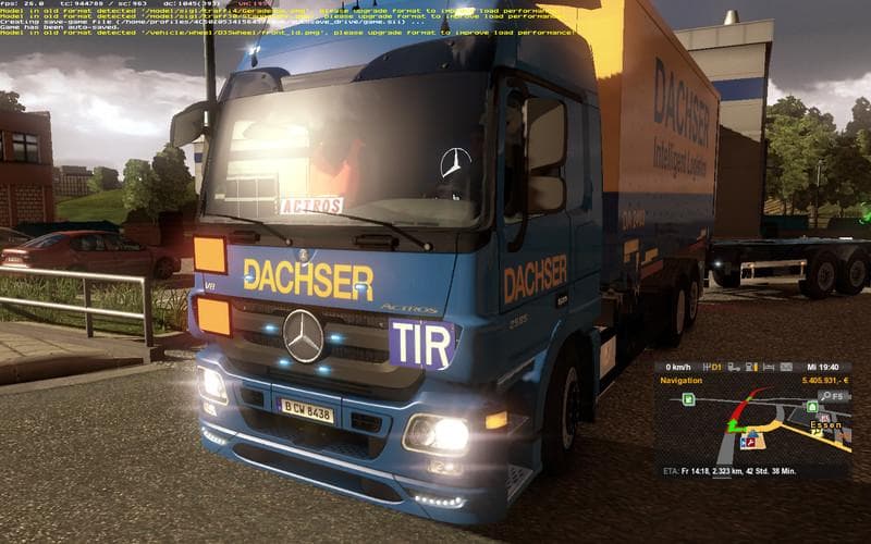 MB ACTROS STAND GAS SOUND BETA – Sounds mod for Euro Truck Simulator 2