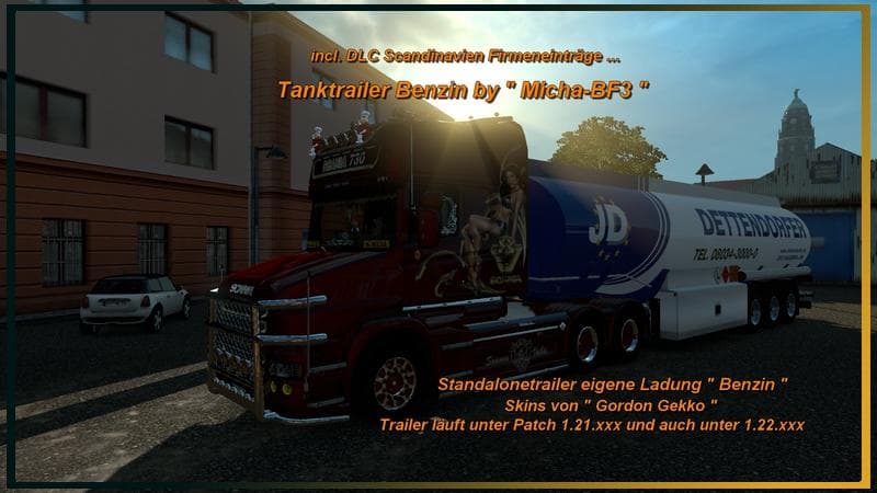PETROL TANK TRAILER 1.22.X – Trailers mod for Euro Truck Simulator 2