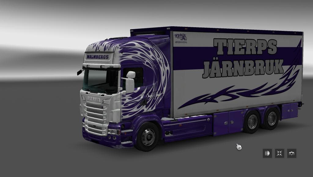 SKIN MALMBERGS CIRCLE FRAMES FOR SCANIA RS RJL – Skins mod for Euro Truck Simulator 2