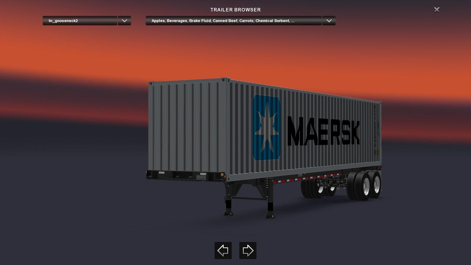 USA CONTAINER 1.22.X – Trailers mod for Euro Truck Simulator 2