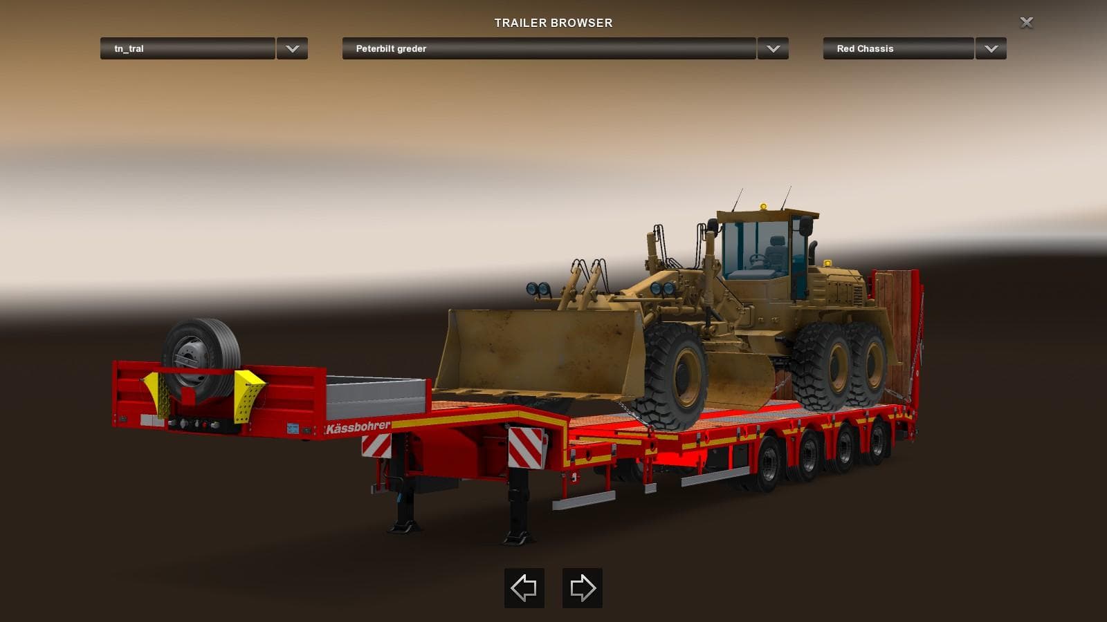 KAESSBOHRER LOW BED – Trailers mod for Euro Truck Simulator 2