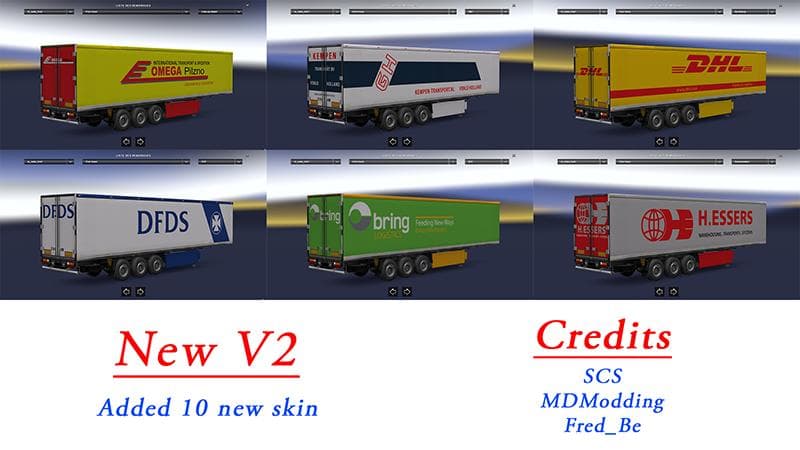 PACK FRIDGE TRAILER CUSTOM V2 - ETS2 mods download – trailers screenshot 2