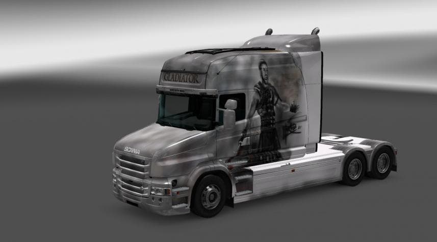 SKIN GLADIATOR FOR SCANIA T RJL 1.22.Х – Skins mod for Euro Truck Simulator 2