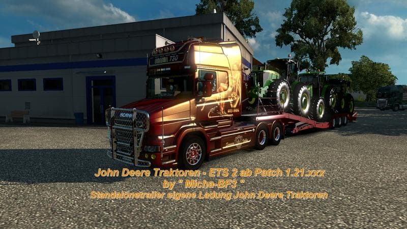 TRACTORS JOHN DEERE TRAILER 1.22.X – Trailers mod for Euro Truck Simulator 2