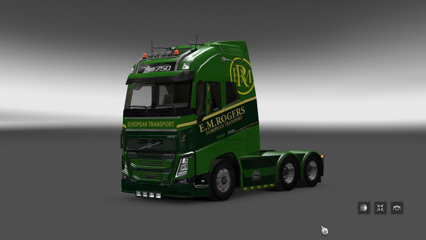 VOLVO FH 2013 OHAHA E.M.ROGER SKIN 1.22 – Skins mod for Euro Truck Simulator 2