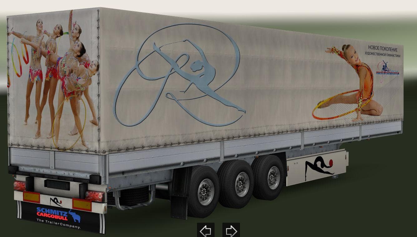 GYMNASTICS TRAILER 1.22 – Trailers mod for Euro Truck Simulator 2