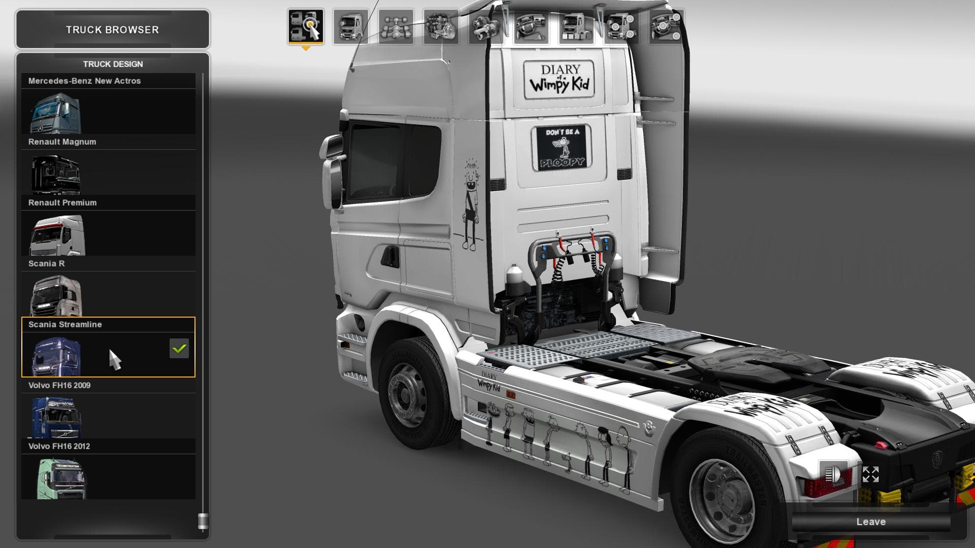 DIARY OF A WIMPY KID V1 – Skins mod for Euro Truck Simulator 2