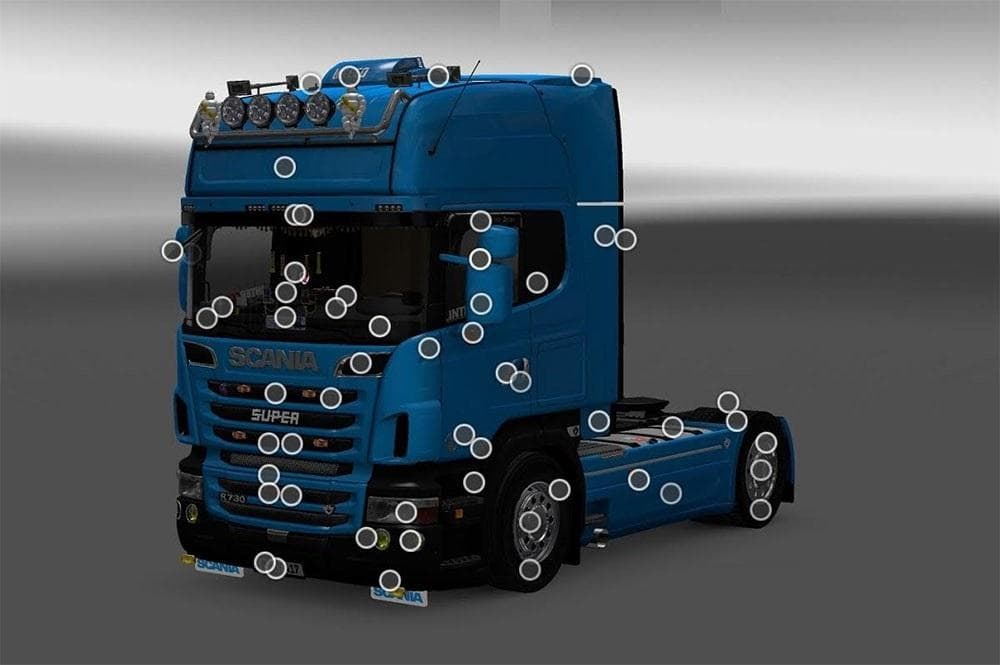 SCANIA R & STREAMLINE MEGA MOD V5.0 – Parts mod for Euro Truck Simulator 2