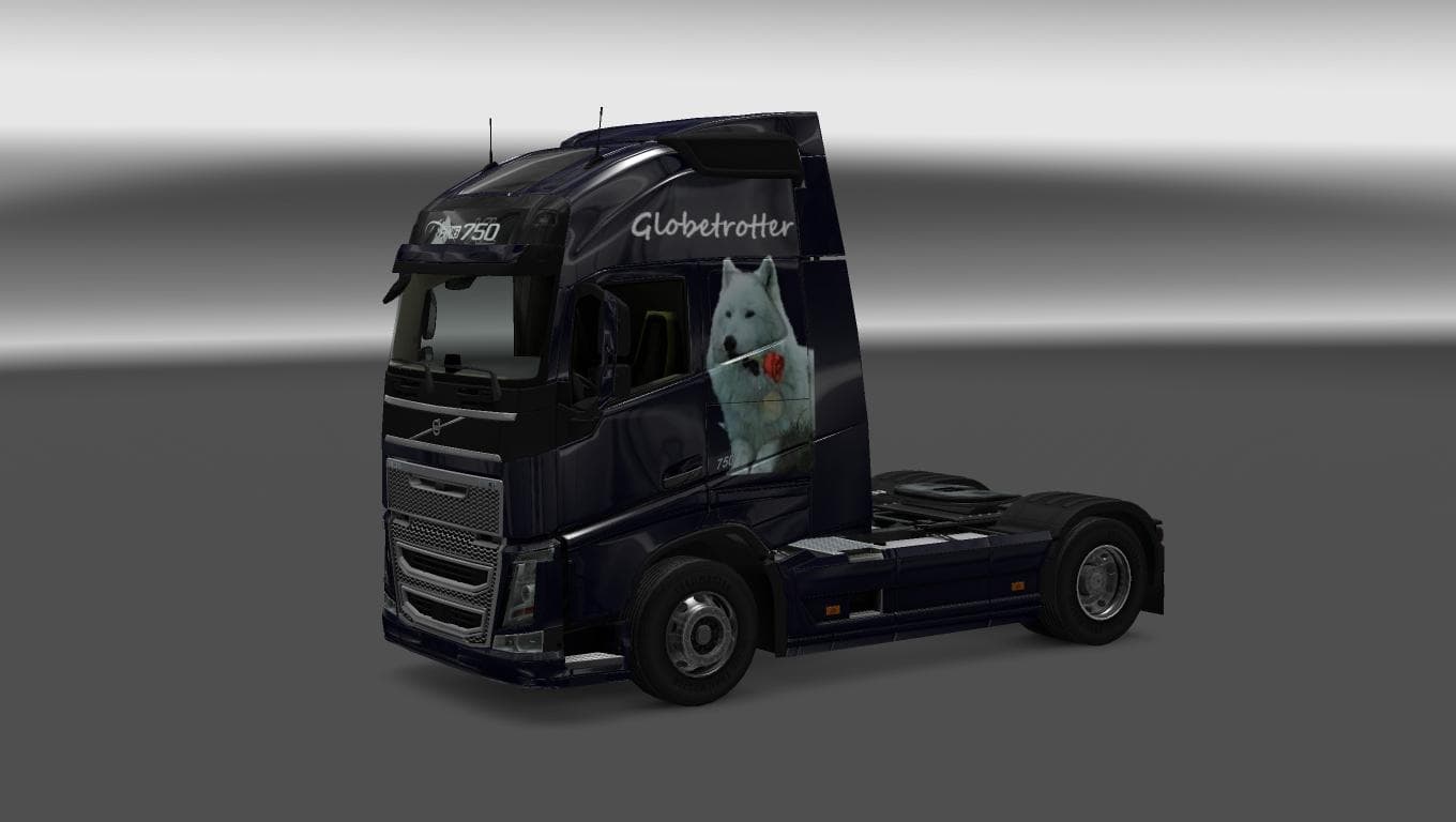 VOLVO FH 2012 WOLF SKIN 1.22 - ETS2 mods download – skins screenshot 2