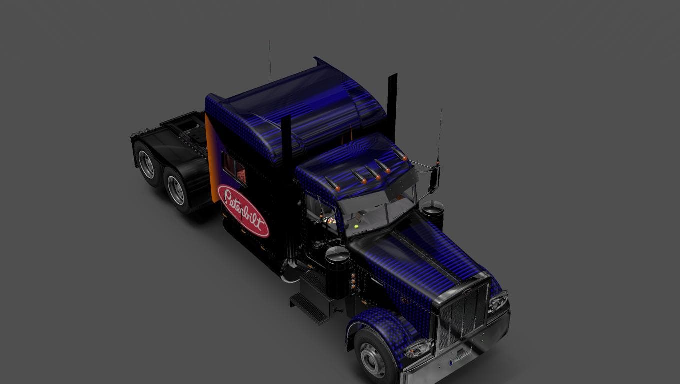 PETERBILT 389 AGRISSIVE SKIN 1.22 - ETS2 mods download – skins screenshot 2