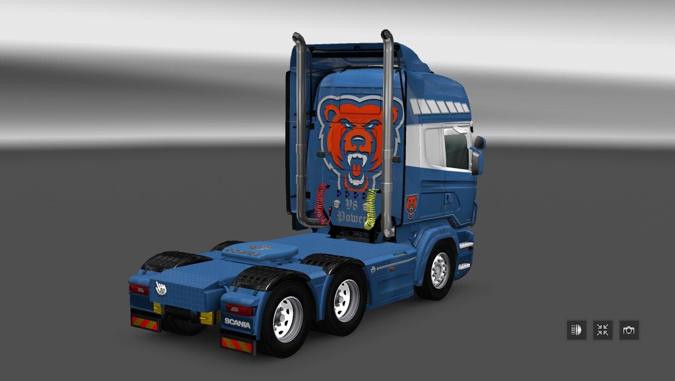 SCANIA RS RJL BEAR TRANSPORT SKIN - ETS2 mods download – skins screenshot 2