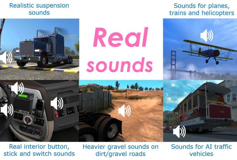 SOUND FIXES PACK 12.2 - ETS2 mods download – sounds screenshot 2