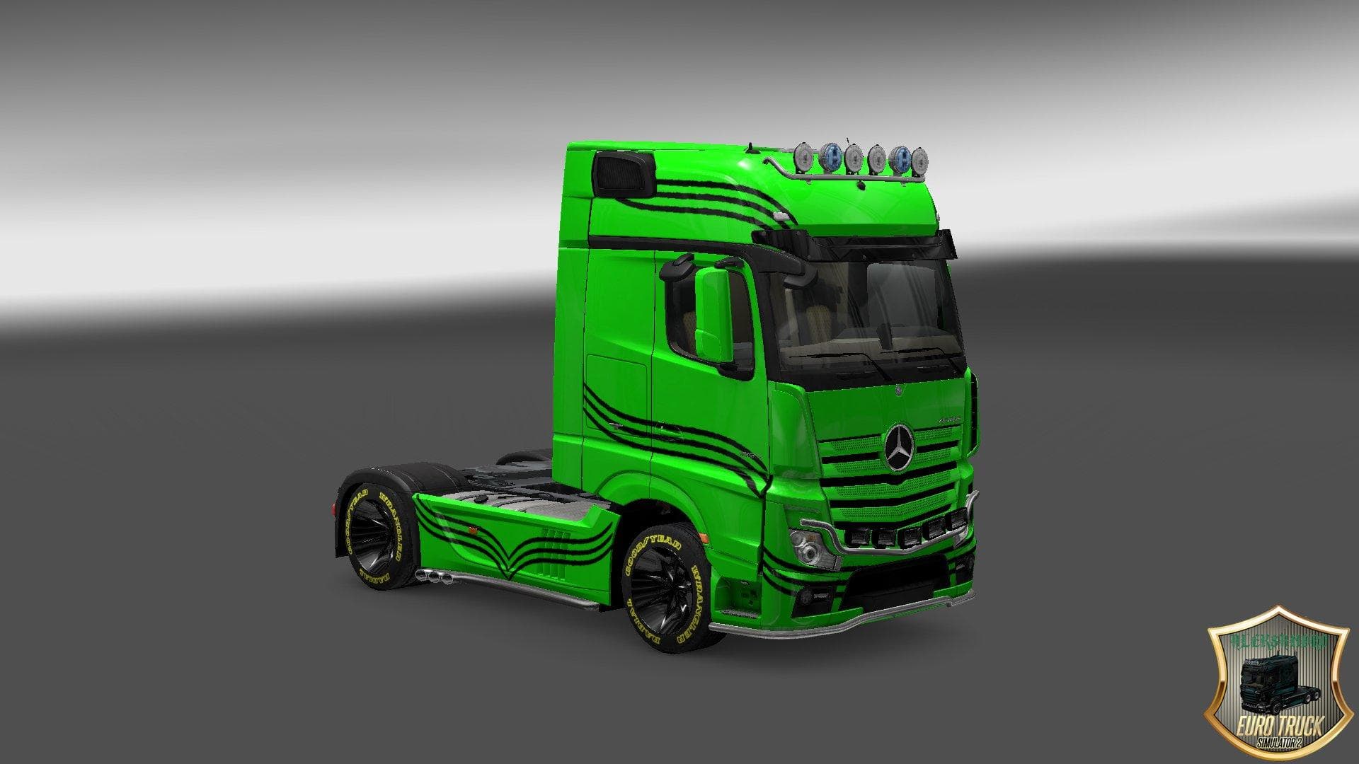 MERCEDES ACTROS 2014 LINES SKIN – Skins mod for Euro Truck Simulator 2