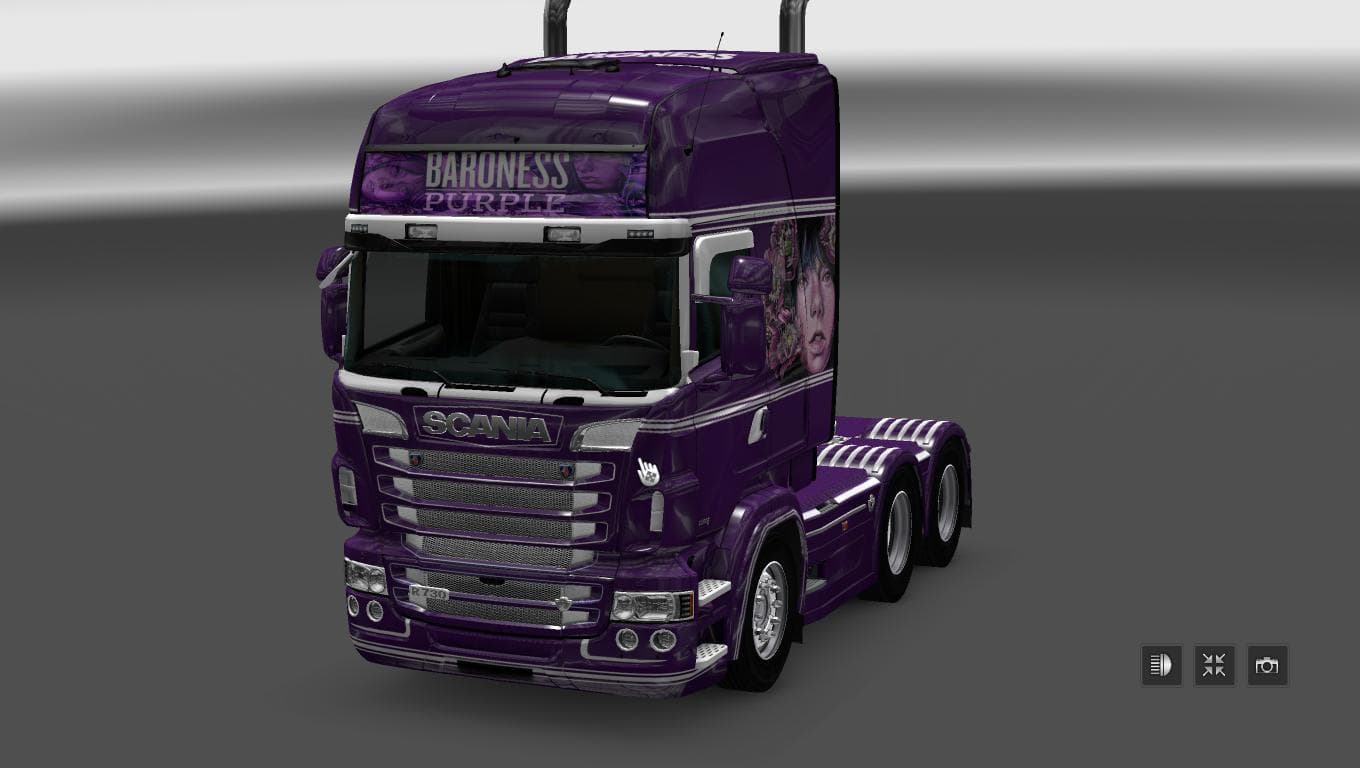 SCANIA RS RJL BARONESS PURPLE SKIN – Skins mod for Euro Truck Simulator 2