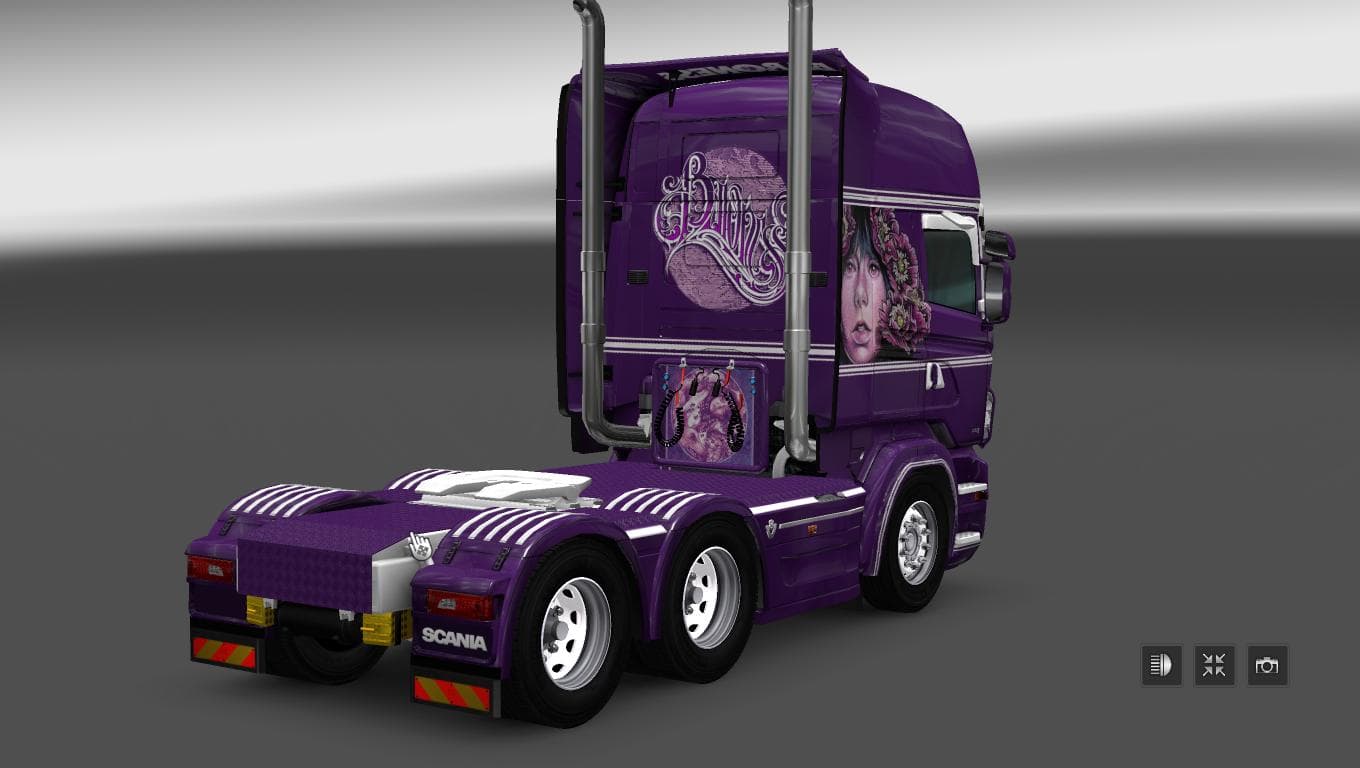 SCANIA RS RJL BARONESS PURPLE SKIN - ETS2 mods download – skins screenshot 2