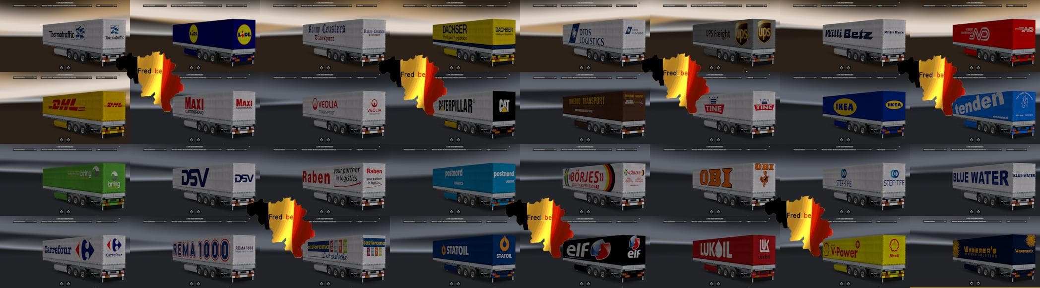 TRAILER PACK UNIVERSAL (STANDALONE) 1.22.X – Trailers mod for Euro Truck Simulator 2