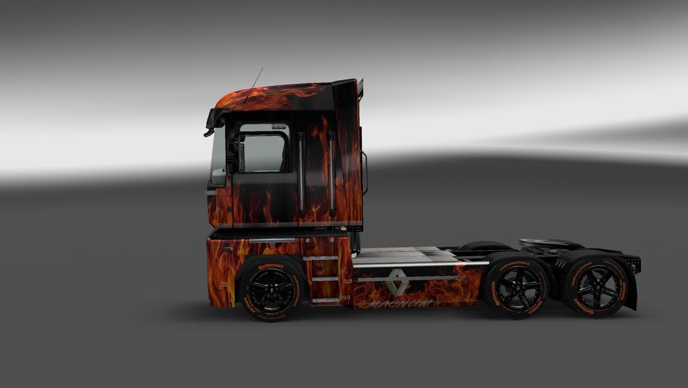 RENAULT MAGNUM FIRE SKIN – Skins mod for Euro Truck Simulator 2
