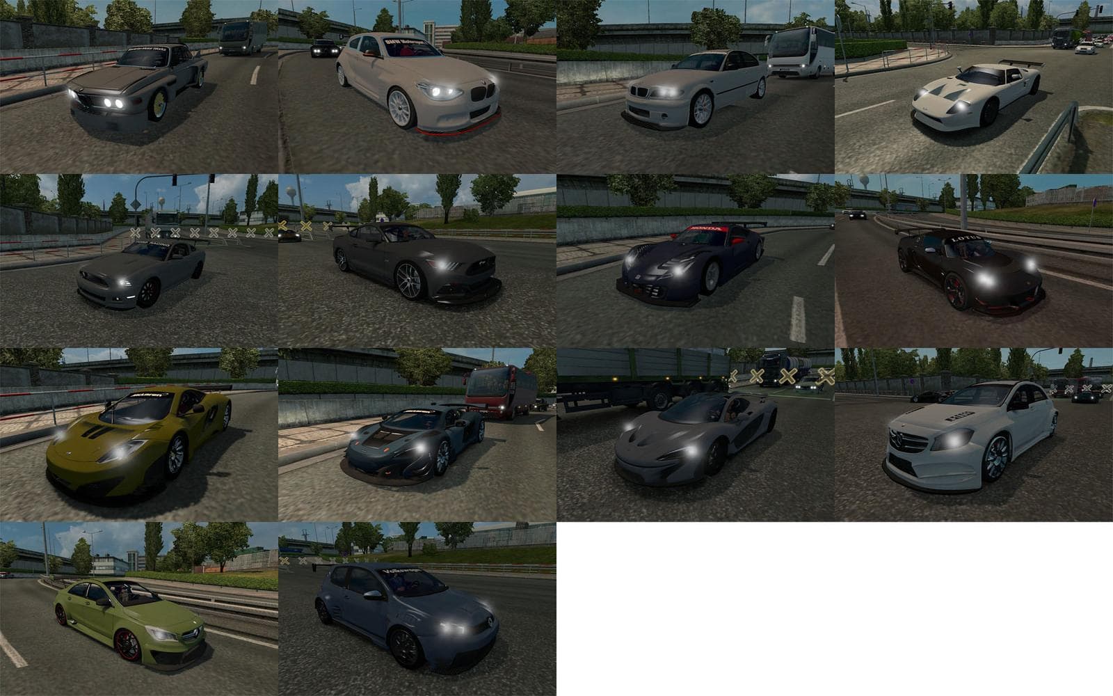 SPORTCAR TRAFFIC PACK 1.22 – Other mod for Euro Truck Simulator 2