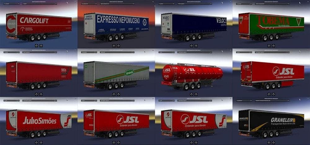 BRAZILIAN SKINS BY SAITO – Skins mod for Euro Truck Simulator 2