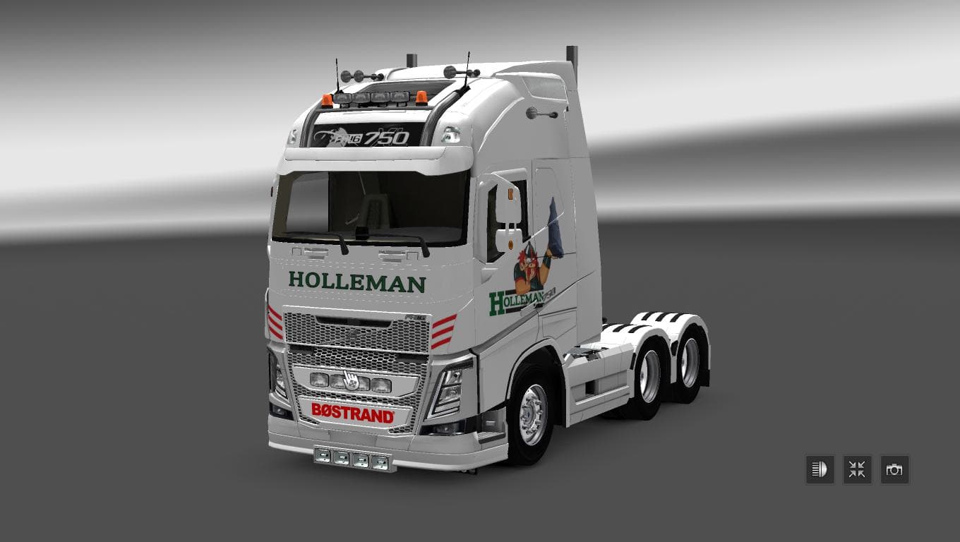 VOLVO FH 2013 BY OHAHA HOLLEMAN SKIN – Skins mod for Euro Truck Simulator 2