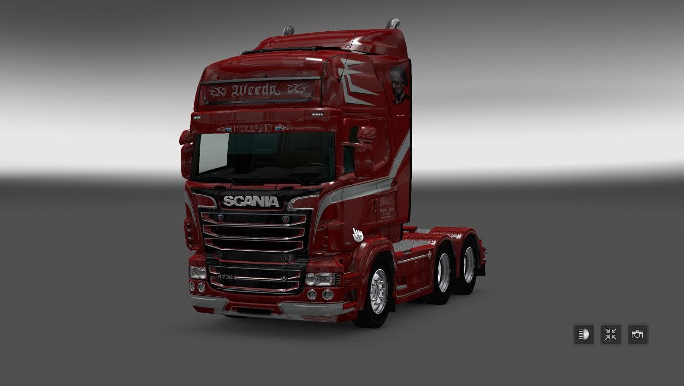 SCANIA RS RJL WEEDA SKIN – Skins mod for Euro Truck Simulator 2