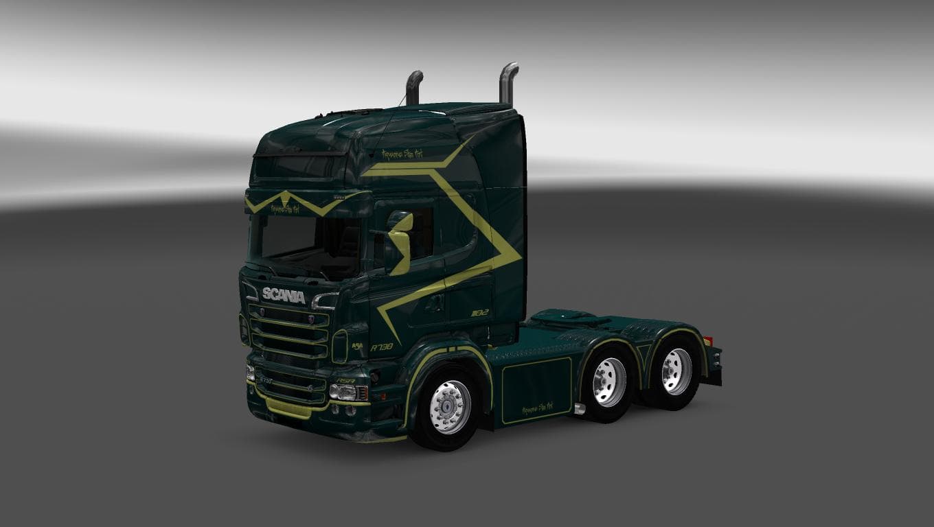 SCANIA RS RJL ZELEN SKIN – Skins mod for Euro Truck Simulator 2