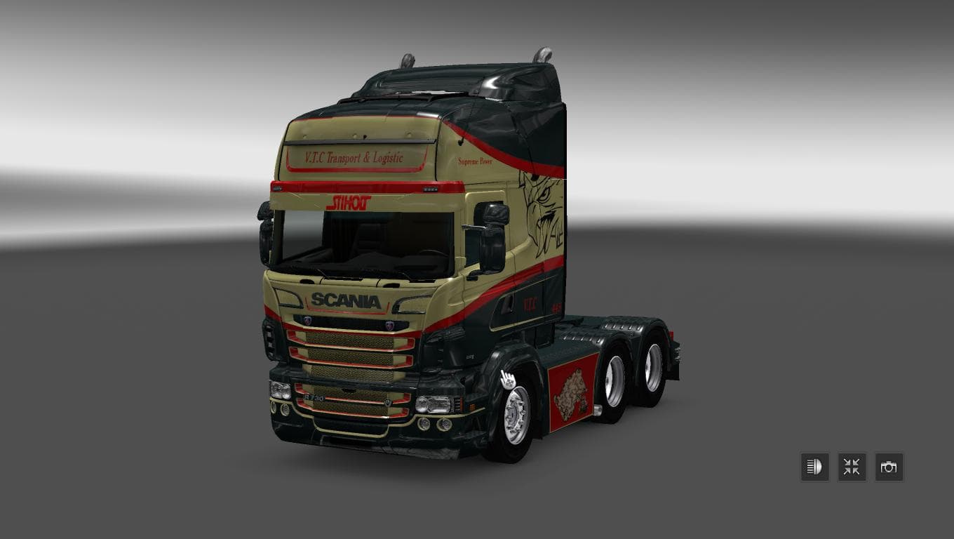 SCANIA RS RJL V.T.C. TRANSPORT SKIN – Skins mod for Euro Truck Simulator 2