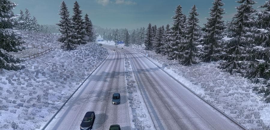 FROSTY WINTER WEATHER MOD V5.7 – Maps mod for Euro Truck Simulator 2
