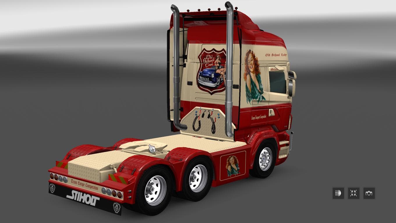 SCANIA RS RJL TRANS EUROPE CORPORATION SKIN - ETS2 mods download – skins screenshot 2