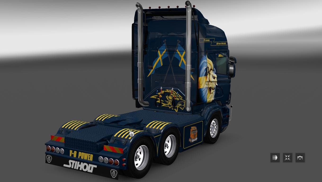 SCANIA RS RJL SWEDISH LION SKIN – Skins mod for Euro Truck Simulator 2