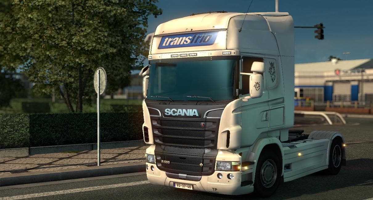 SCANIA RJL TRANSFRIO WHITE SKIN V4.0 – Skins mod for Euro Truck Simulator 2