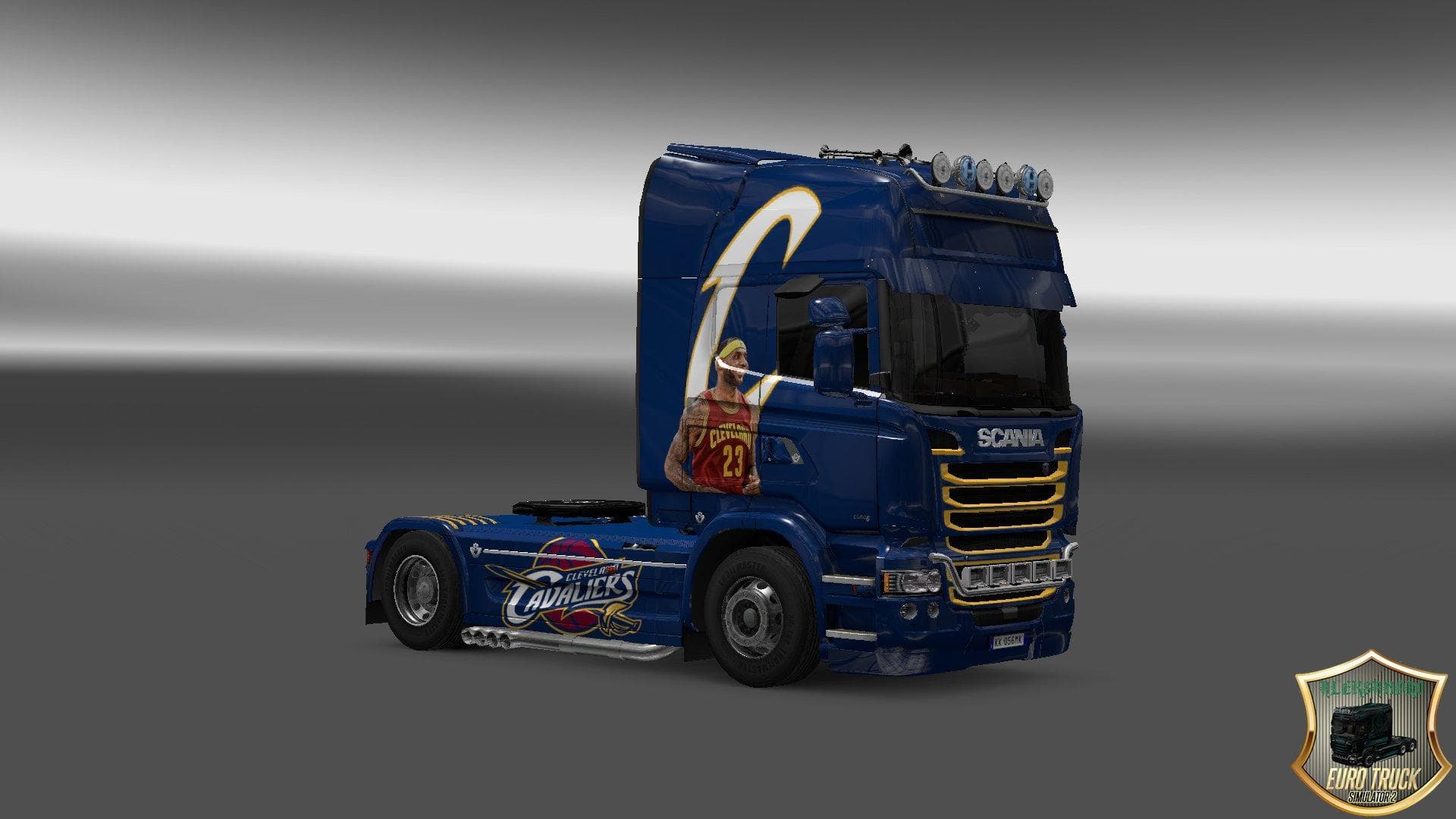 SCANIA STREAMLINE CLEVELAND CAVALIERS SKIN – Skins mod for Euro Truck Simulator 2