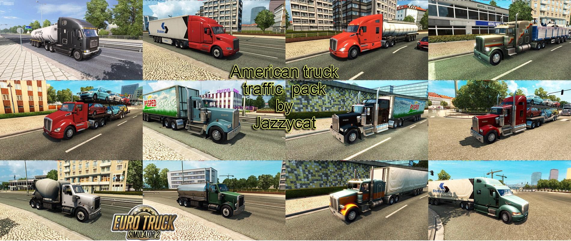 AMERICAN TRUCK TRAFFIC PACK BY JAZZYCAT V1.2 - ETS2 mods download – other screenshot 2